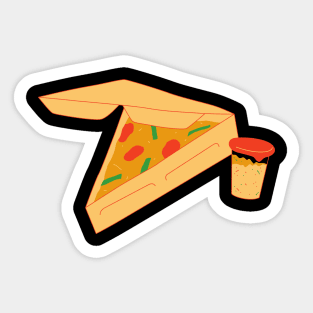 Take Out Pizza Slice Sticker